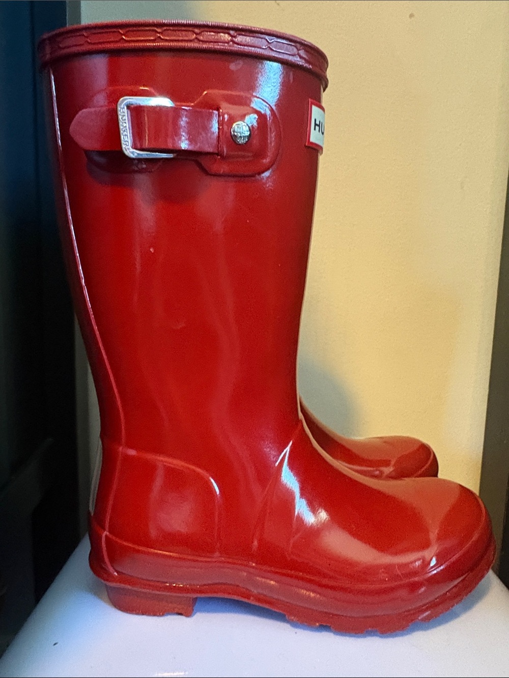 Hunter Kids Red Rain Boots